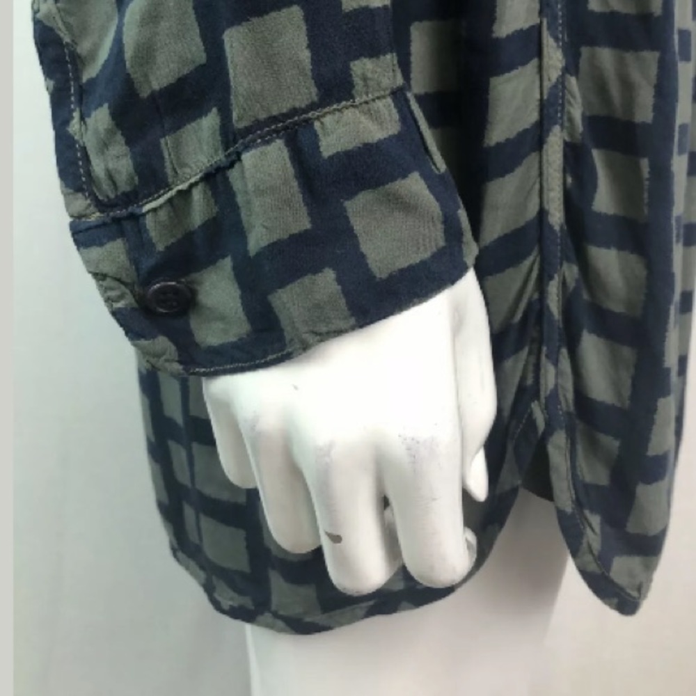 Splendid Button Drawstring Shirt Roll Sleeve Dress - image 6